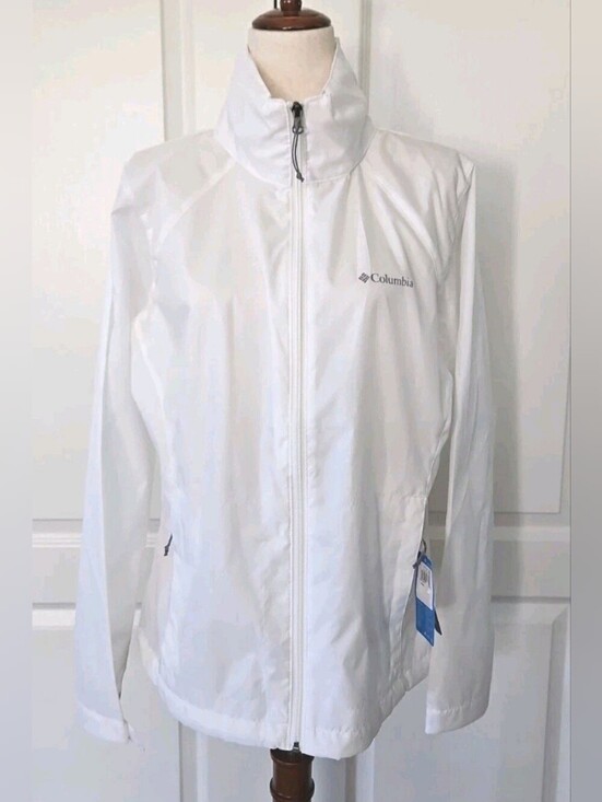 Columbia Jackets & Blazers - Columbia White Omni-Shield Lightweight Jacket NWT L